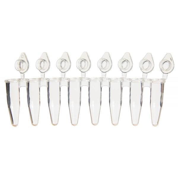 Scientific Specialties UltraFlux Rigid PCR Tube Strips, Clear, 120pk, 120PK 249950 - main
